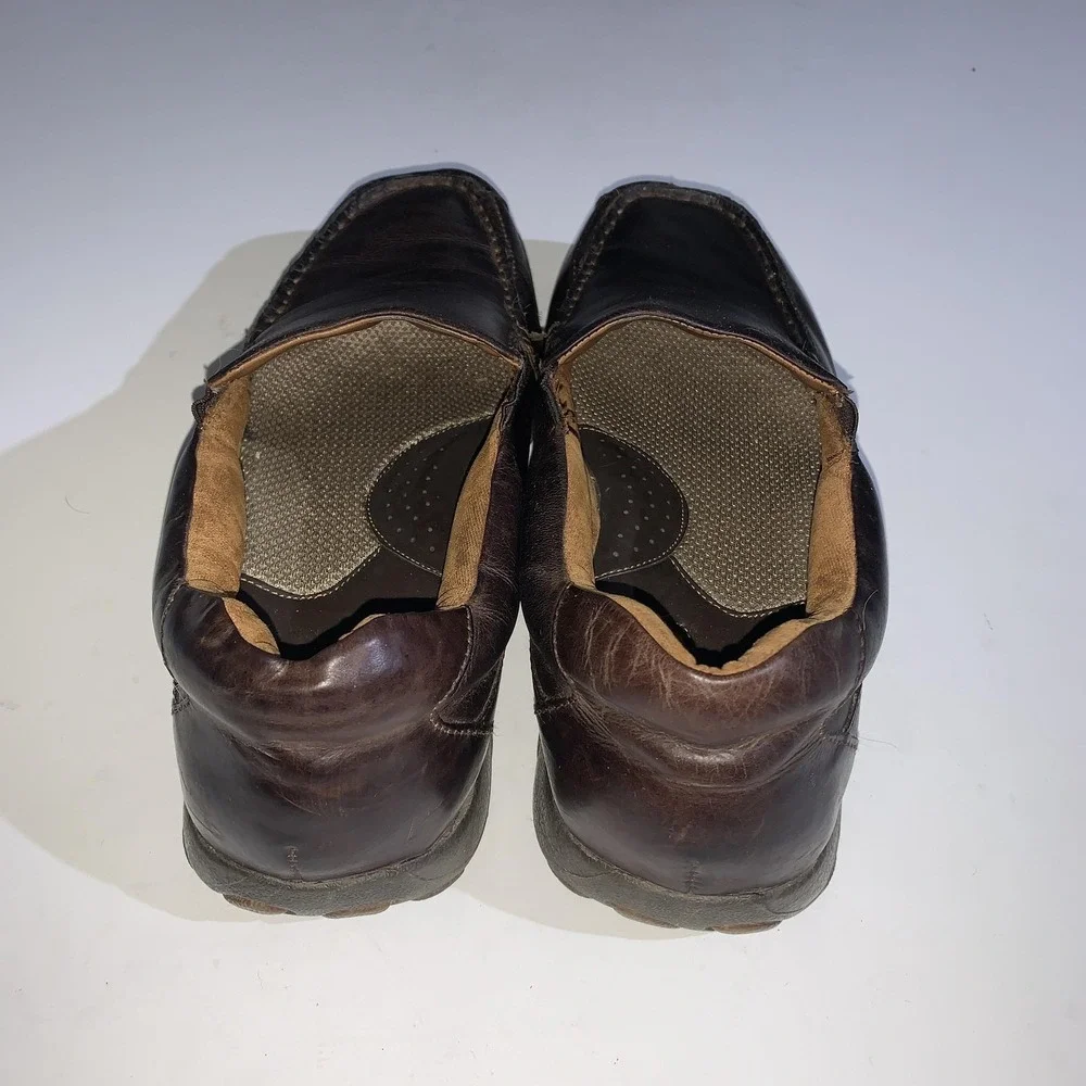 BOC Born Loafers Mens 13 EU 45 Eric Brown Leather Slip On Shoes Comfort BM8033